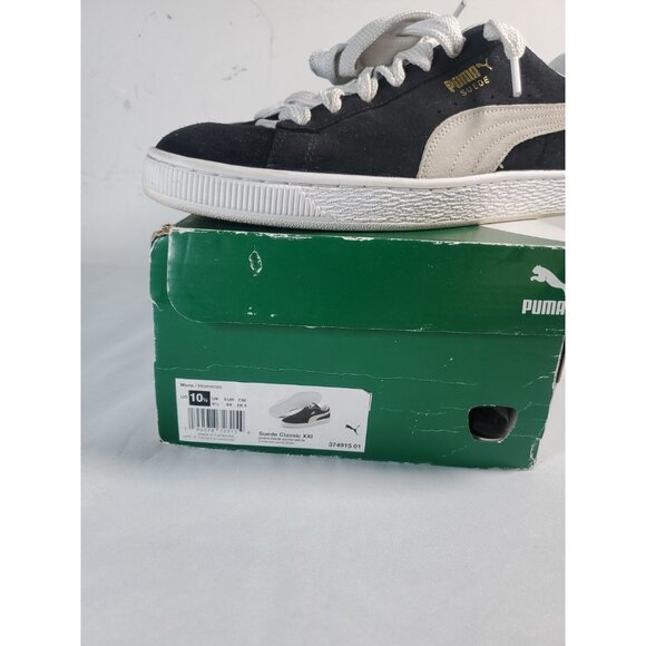PUMA Suede Classic XXI 37491501 Black & White Men's Shoes Size 10.5 - Picture 14 of 16